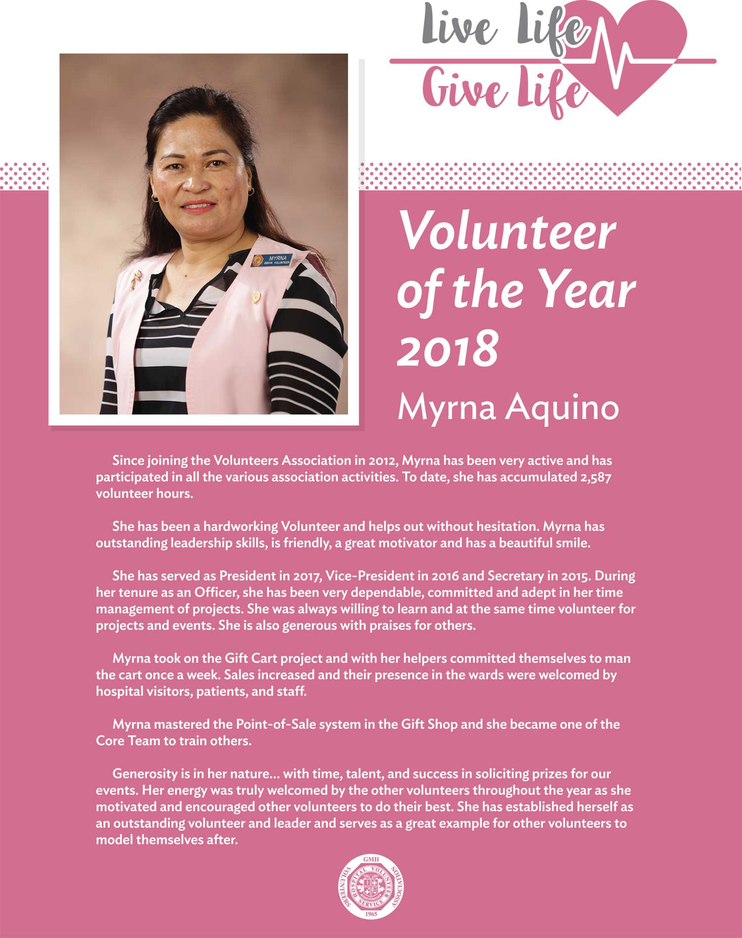 2018 volunteer of the year guam memorial hospital volunteers soliciting volunteers